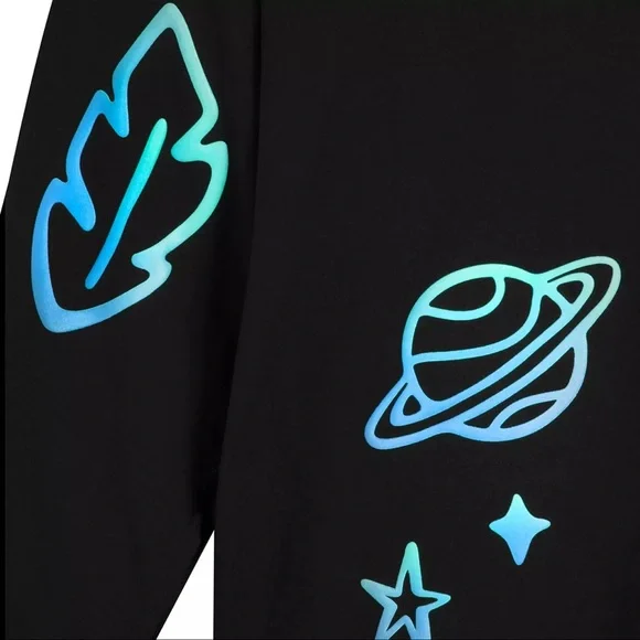 Disney Parks Stitch 626 Celebration Crew Sweatshirt Black Blue | Medium | NWT - Picture 9 of 10